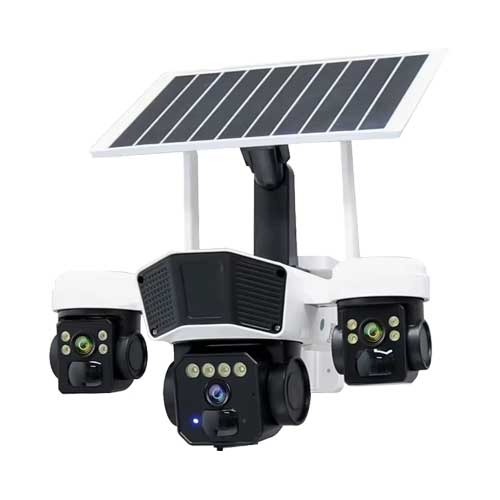 دوربین اسپیددام خورشیدی چرخشی سیمکارتی سه لنز SPIX-S232AS